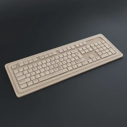 Vintage Beige Keyboard