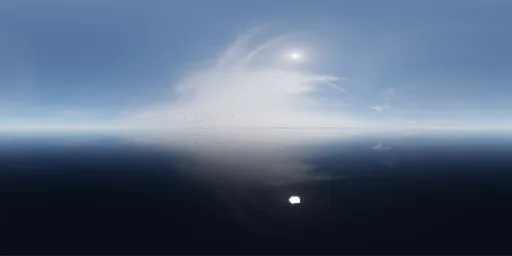 Sunny Cloudy Daytime Lake