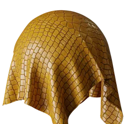Amber Croco Leather