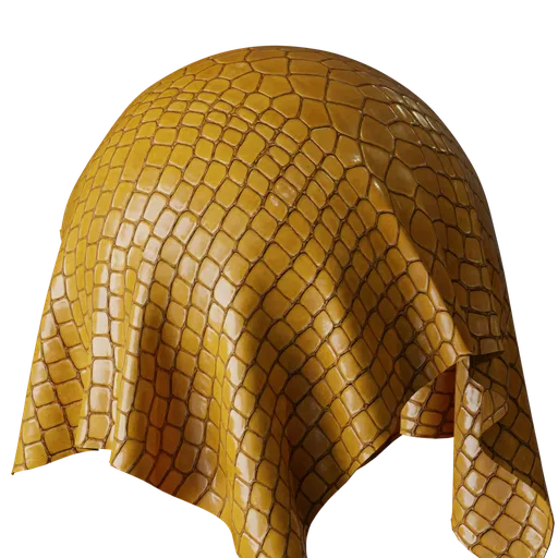 Amber Croco Leather