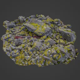 Rocks with Moss Photoscan 2