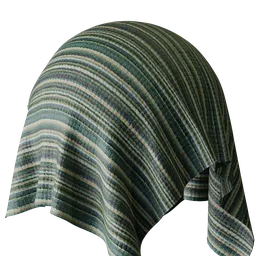 Stripe Green Chenille