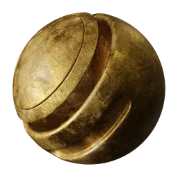 Gold Tarnished Metal