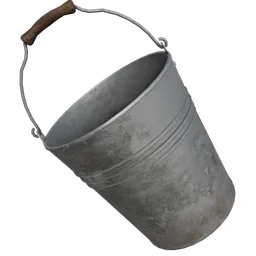 Old iron bucket