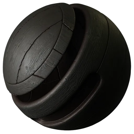 Wood Old Black