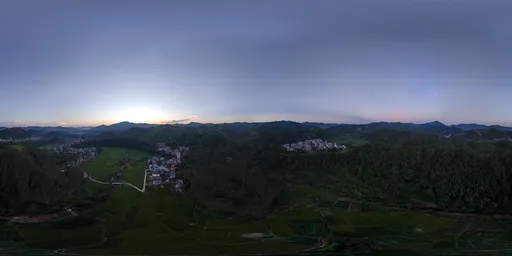 Clean sky sunset