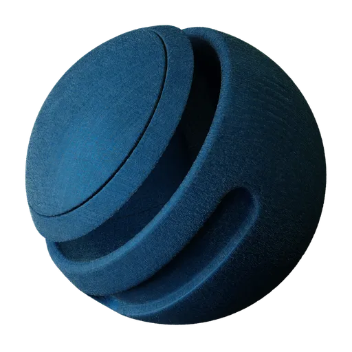 High-quality PBR Cotton Denim Jeans texture for 3D modeling in Blender, single-node configurable shader.