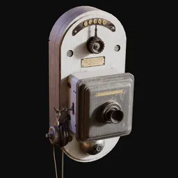 1920 Intercom Wall Phone White