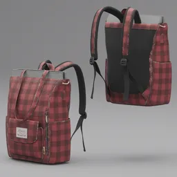 Leacat backpack Red Fabric