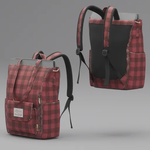 Leacat backpack Red Fabric