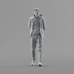 Lowpoly Male Walking