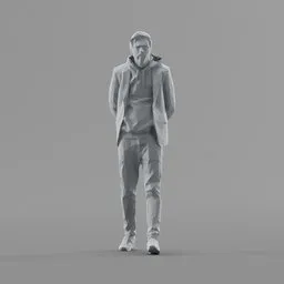 Lowpoly Male Walking