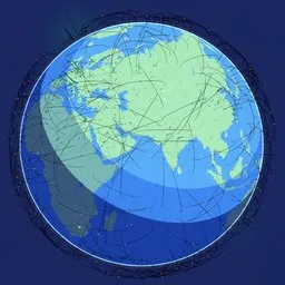 2D Anime Earth Scene Global Connectivity