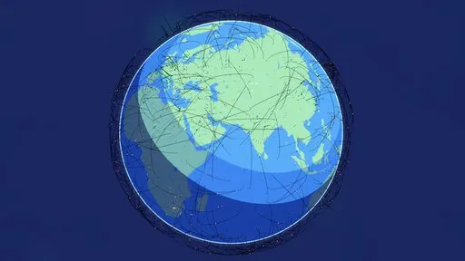 2D Anime Earth Scene Global Connectivity