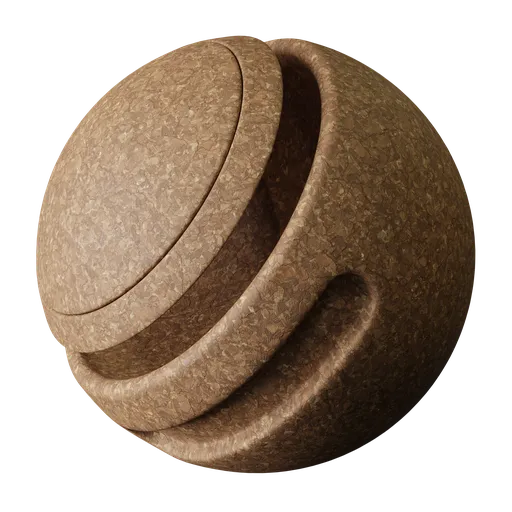 High-quality cork texture for seamless 3D modeling in Blender, ideal for photorealistic rendering and PBR applications.