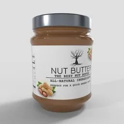 Nut Butter Glass Jar