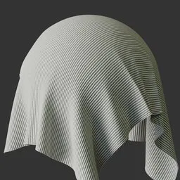 High-quality 3D procedural fabric material with customizable bumps, sheen, and scale for Blender PBR texturing.