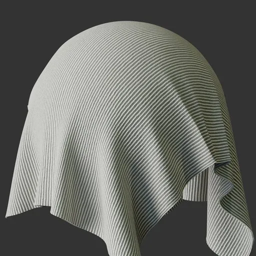 High-quality 3D procedural fabric material with customizable bumps, sheen, and scale for Blender PBR texturing.