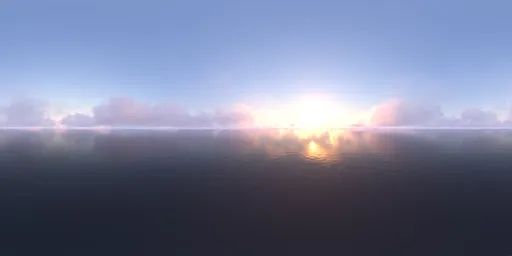 Sunset over the sea