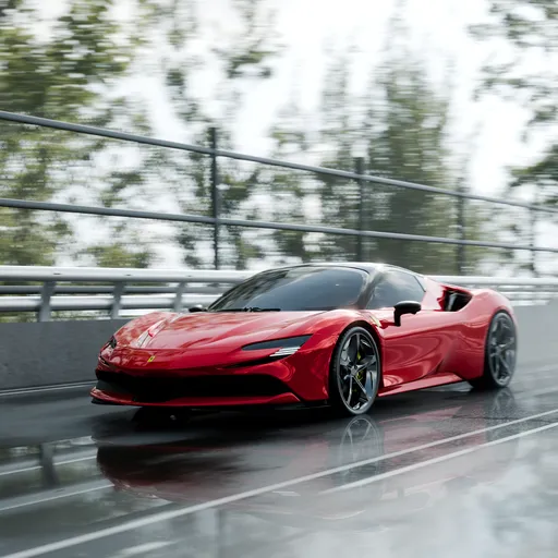 Supercar in Highway
