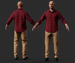 Male Casual Outfit  – Flannel Shirt
