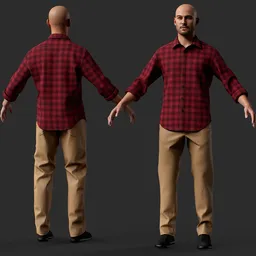 Male Casual Outfit  – Flannel Shirt