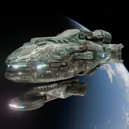 Scifi Cargo Ship