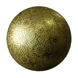 Ornamental Design Embossed Brass