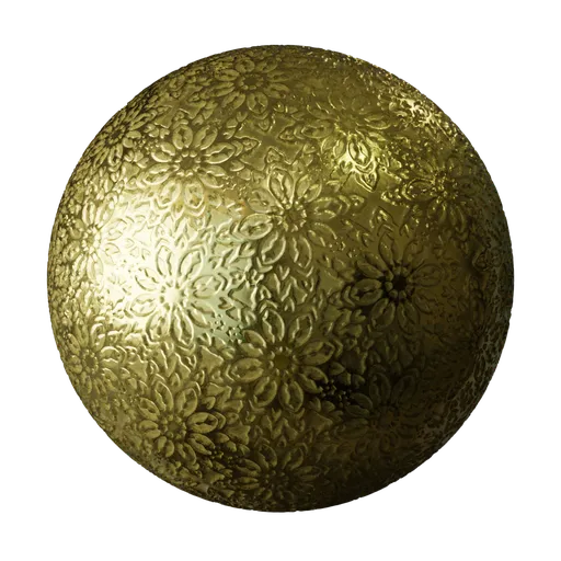 Ornamental Design Embossed Brass