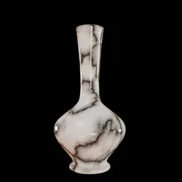 Detailed 3D-rendered jug with marble texture, optimized for Blender use as decorative bedroom object.