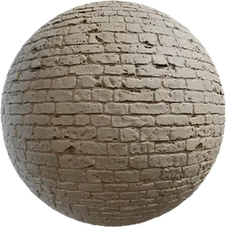 High-quality PBR white sandstone block texture for 3D modeling and rendering, created by Rob Tuytel.