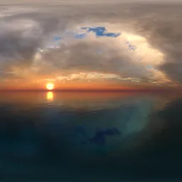 Sunset Sky Dramatic Water