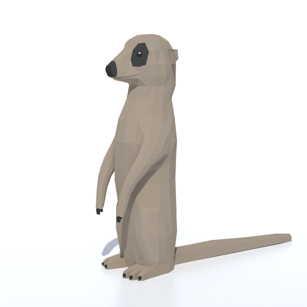 Blenderkit: Download The Low Poly Meerkat Model