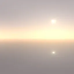 Bright foggy sky