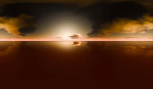 Golden Sunset Ocean
