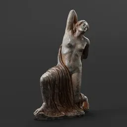 statue of Iron Dying Niobid