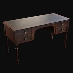1920s Wooden Office Desk
