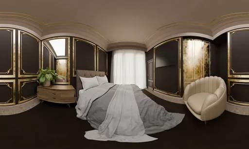 Black & Gold Luxury Bedroom
