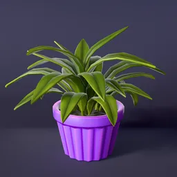 Stylized lowpoly houseplant