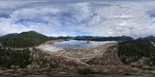 Lake Aerial Mountain Landscape