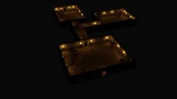 Low Poly Dungeon with Lights