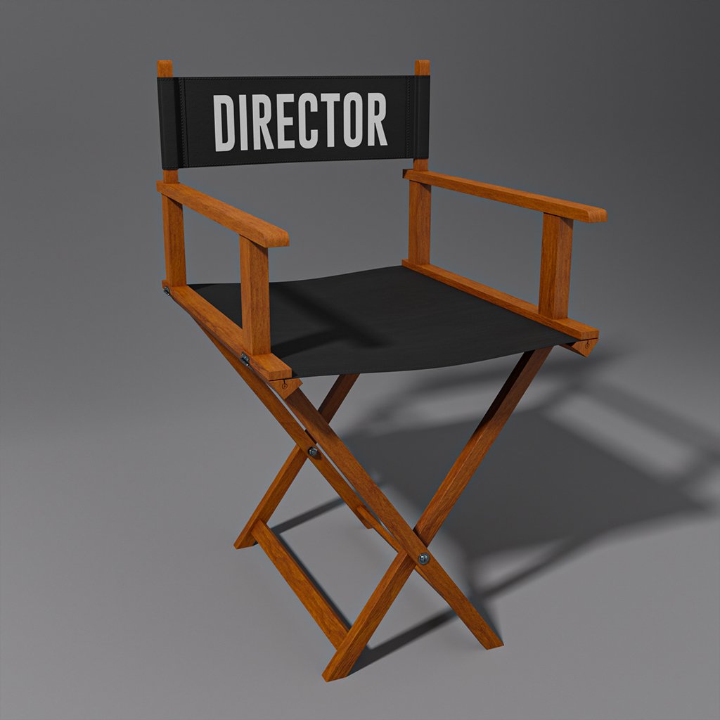 Director's Chair | 3D Regular Chair models | BlenderKit