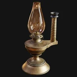 Asymmetric Kerosene Desk Lamp