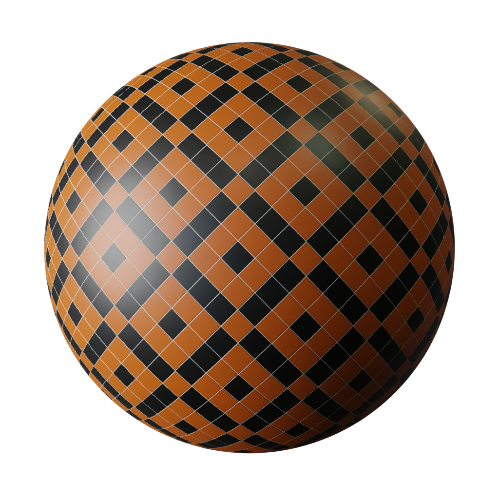 Square Geometric Brown Tiles FREE tiles materials BlenderKit