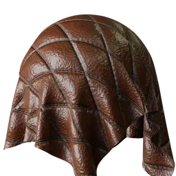 Brown Quilted Leather