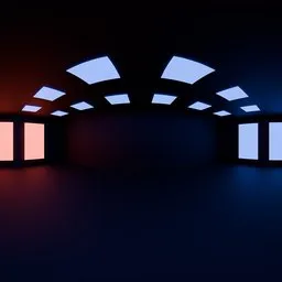 Neon Dual Light Room