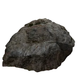 Highly detailed 3D rock model with realistic textures to enhance virtual landscapes.