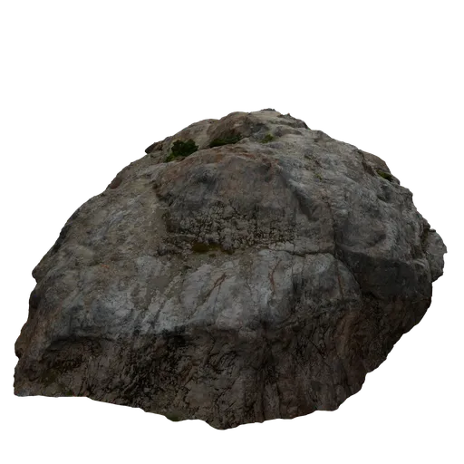 Highly detailed 3D rock model with realistic textures to enhance virtual landscapes.
