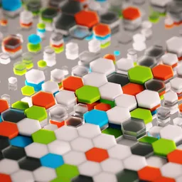 Colorful Hexagonal Abstract