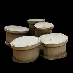 Concrete pipes with lid